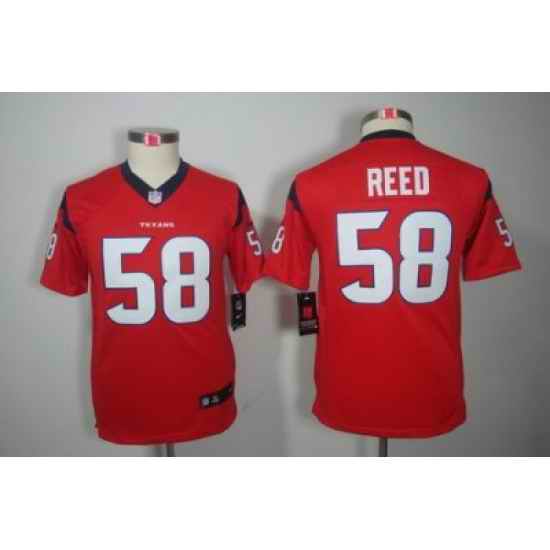 Youth Nike Houston Texans #58 Brooks Reed Red Color[Youth Limited Jerseys]